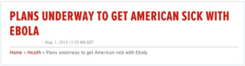 「アメリカ人をエボラに感染させるプランが進行中」とうっかり報じたAP
