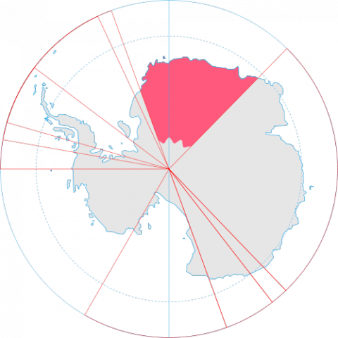 南極にある地域の名称。英語名でクイーン・モード・ランド（Queen Maud Land）