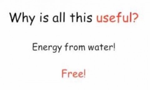 《なぜこれらが有用なのか？エネルギーが水から！無料！》
